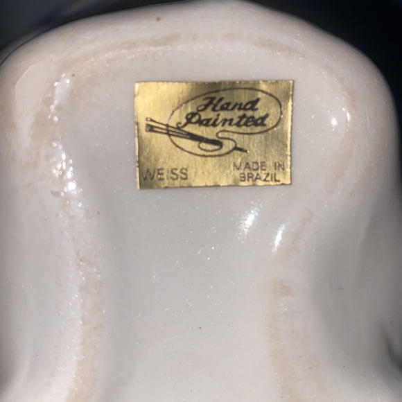 Vintage Avon Hand Painted Floral Glazed Ceramic Bunny Planter/Candle Holder-NIB - Picture 9 of 13